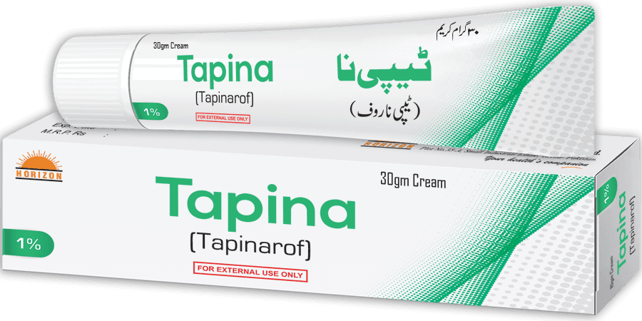 TAPINA 1%30GM CREAM — Front of Pack